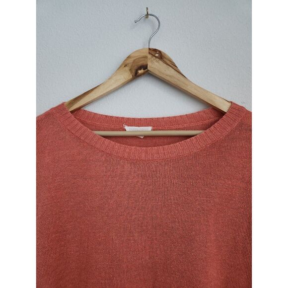 Eileen Fisher 100% Organic Linen Sweater in Terracotta | Size XL - Picture 3 of 9